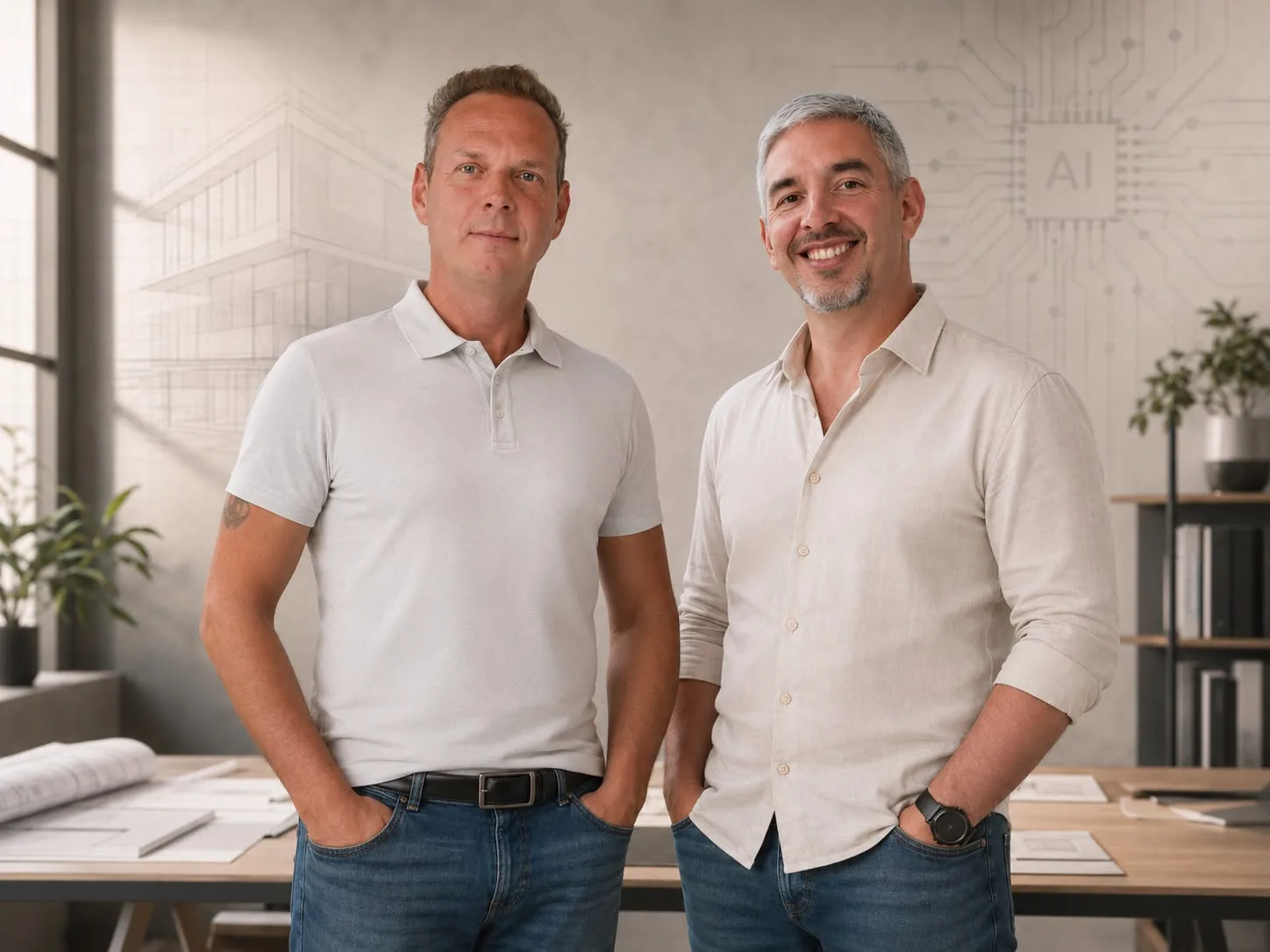 Günther und Gerald — die Gründer von KI-Architekturen